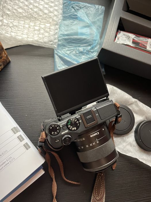 Canon EOS M3 + Lente 18-55mm + Acessórios