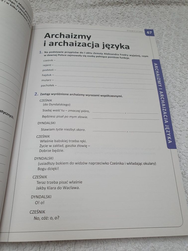 Język polski Gramatyka i Stylistyka zeszyt ćwiczeń klasa 8