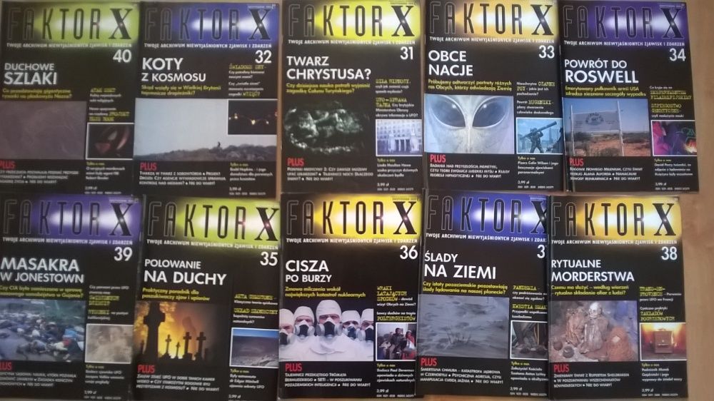 Czasopismo Faktor X archiwum niewyjaśnionych zjawisk i zdarzeń