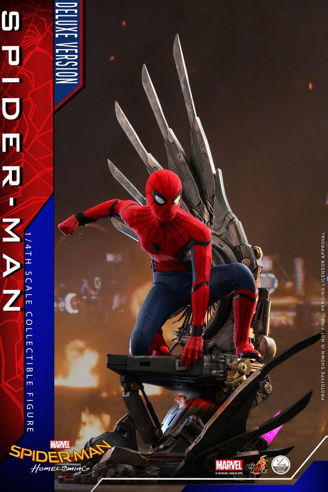 Фигурка 1/4 hot toys qs 15 SPIDER-MAN HOMECOMING (DELUXE)