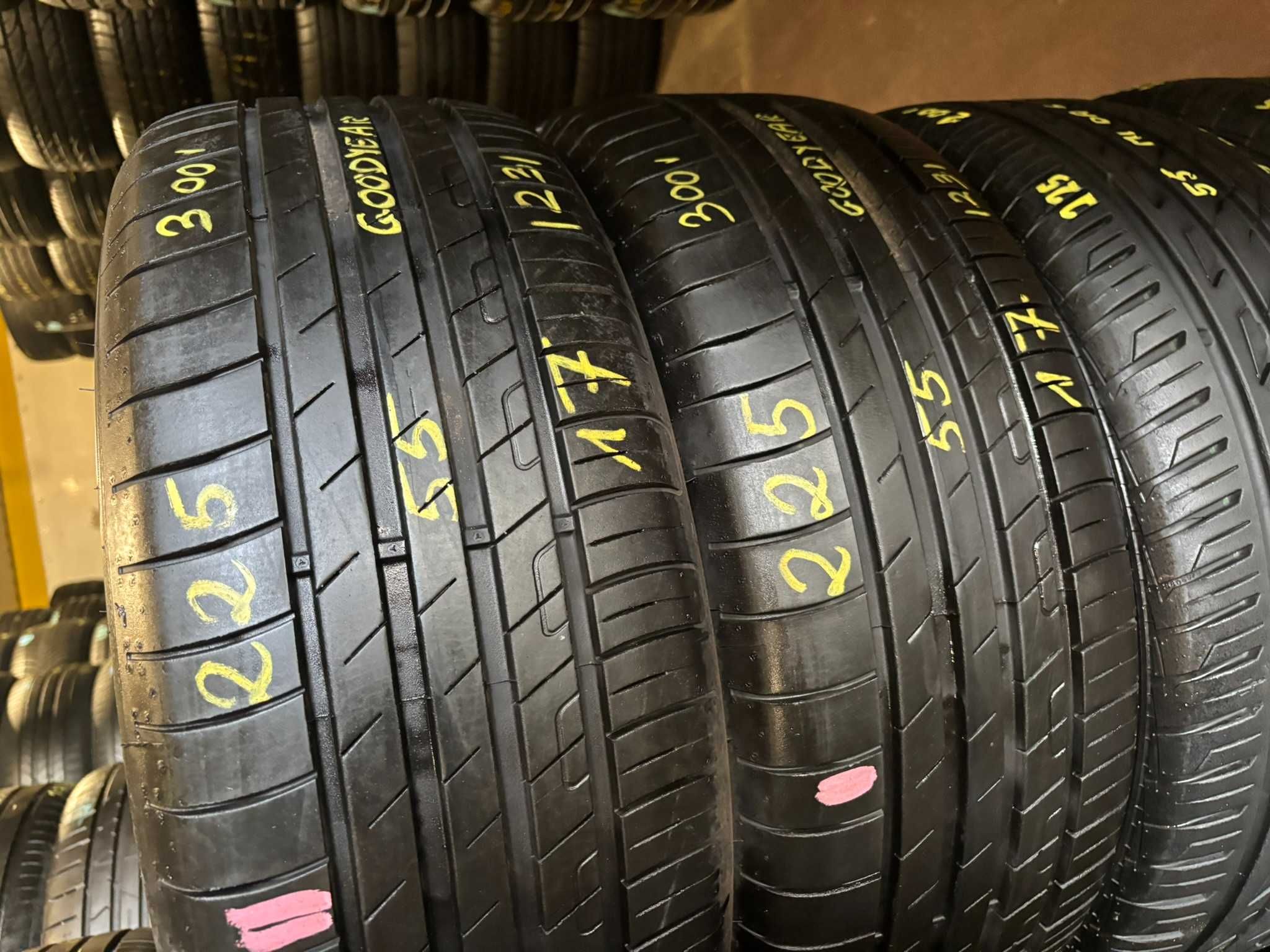 2X OPONY LETNIE 225/55R17 101Y Goodyear EfficientGrip 7.9MM 2023R CAŁE