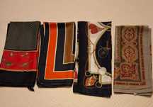 Lenços Pescoço Quadrados Tie Rack, Givenchy e outro