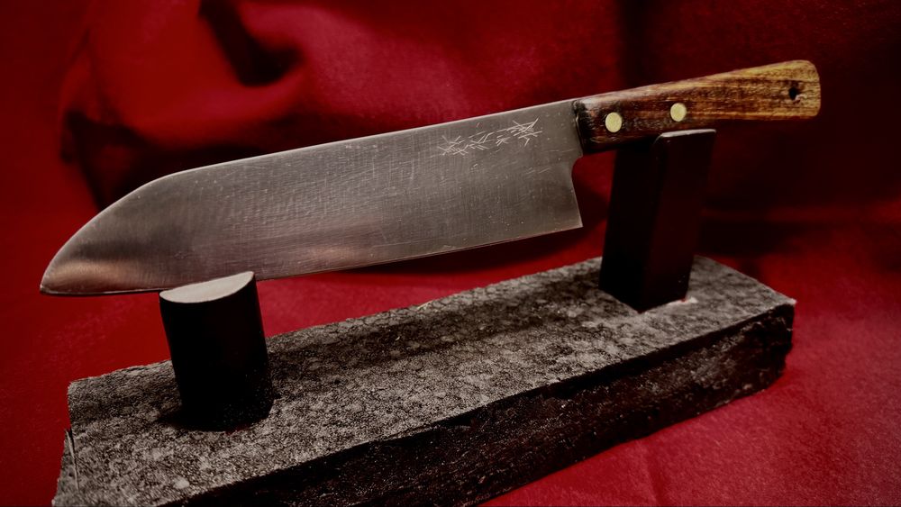 Rzemieślniczy Santoku 165 mm – japoński nóż po renowacji