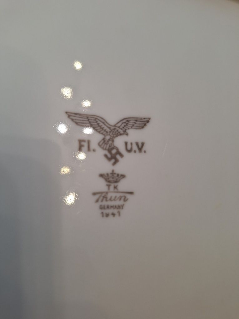 Miska kantynowa TK THUN 1941 rok swastyka Hitler wojna