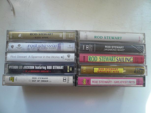 wyprzedaż kaset magnetofonowych audio rock Rod Stewart