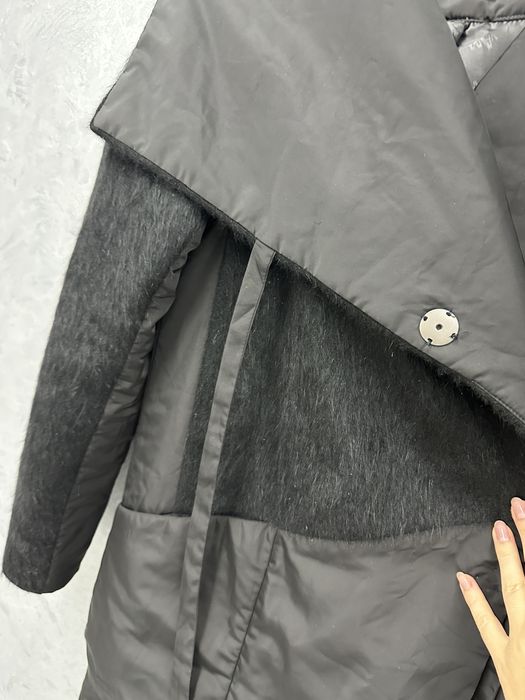 Пальто з вовняними вставками