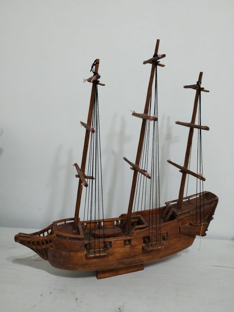 дерев'яний, модель корабль, вітрильник. Парусник