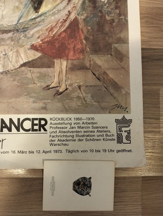 Plakat kopciuszek -Jan Marcin Szancer 1973r.