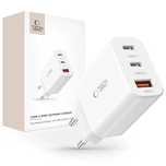 Ładowarka Tech-Protect NC30W sieciowa 2x USB-C PD 30W / USB-A QC 3.0 -