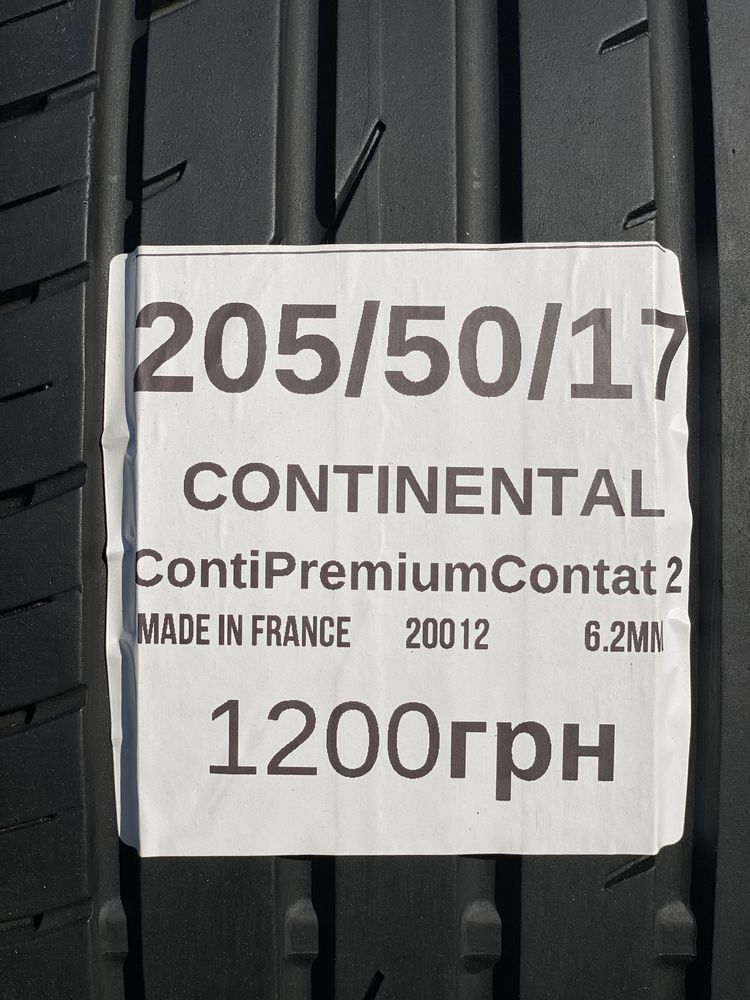 205/50/17 Continental 2012