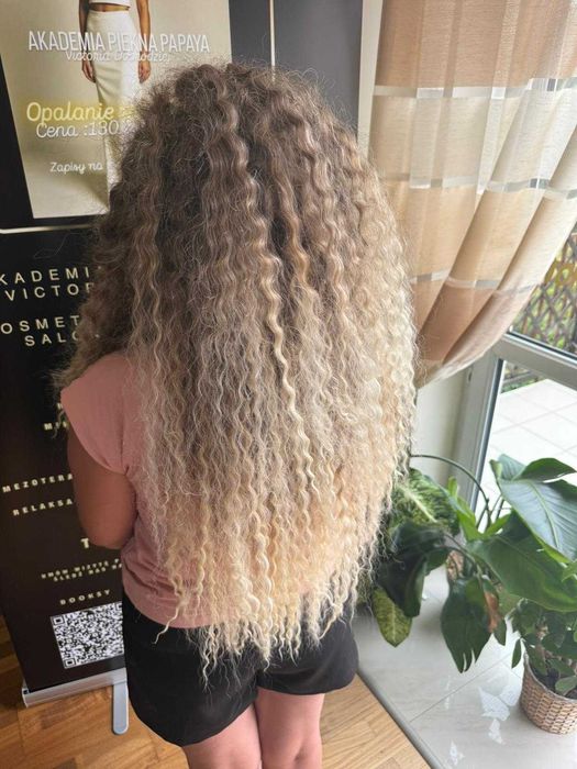 Przedłużanie włosów - Afroloki, Fale, Proste włosy. SMS