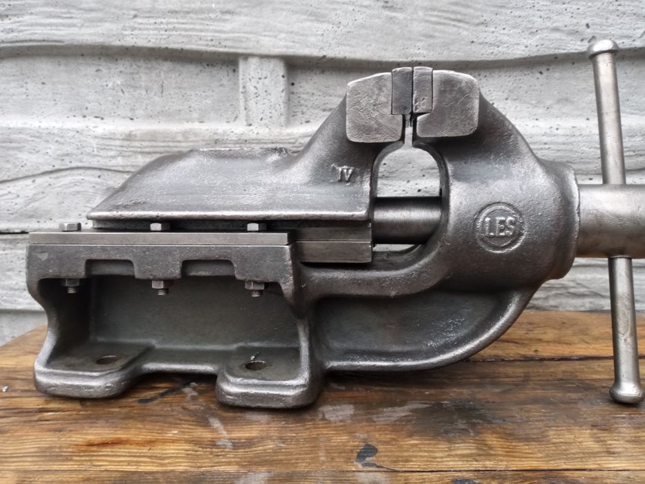 Stare Niemieckie imadło warsztatowe LES125 stan bdb, Rachunek,