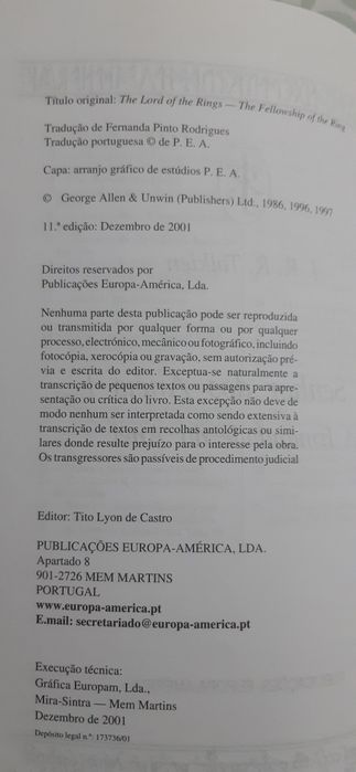 Senhor dos Anéis, a irmandade do anel