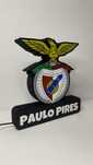 Caixa de luz Sport Lisboa e Benfica Personalizável