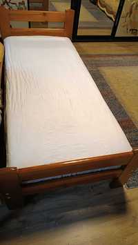 деревянная кровать с матрасом 90 х200 см