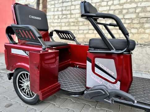 Електротрайк Crosser TR-5 (Мотор 800W 72V 20Ah) Колеса 10 - Червоний