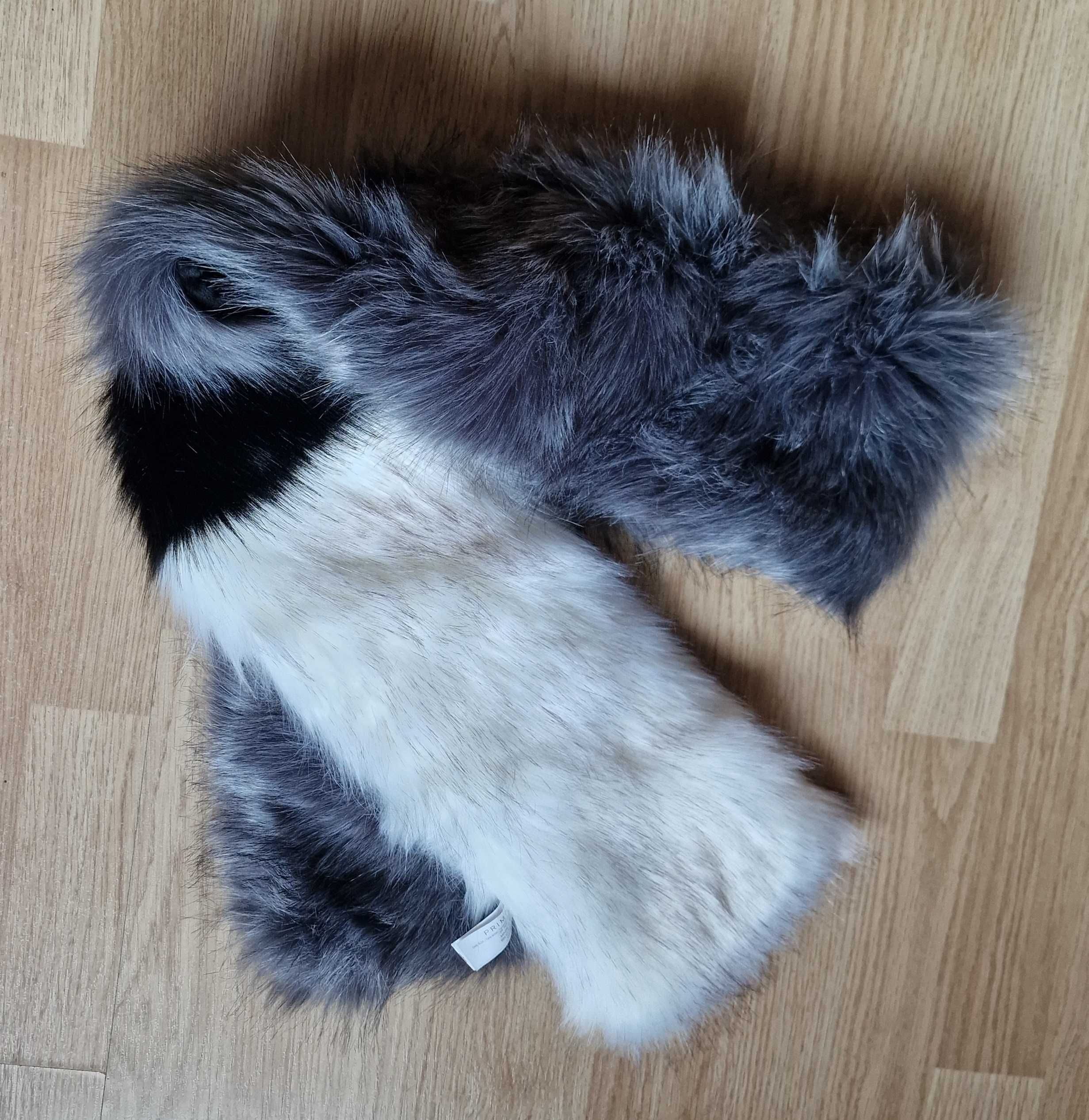 Długowłosy szal etola ze sztucznego futra 150 cm