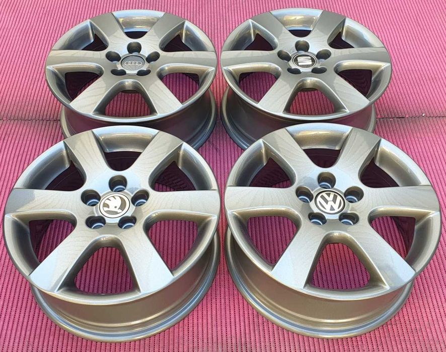 3789-Jantes 15 5x100 Originais VW Polo, tbm para Seat, etc