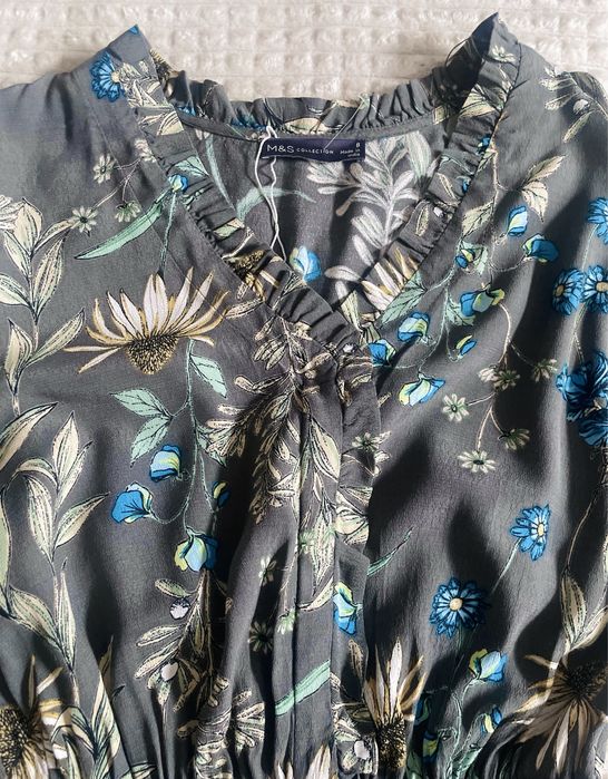 Nowa Elegancka sukienka w kwiaty Marks & Spencer
