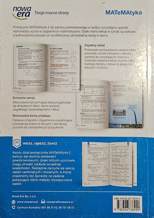 Matematyka 2 podręcznik poziom podstawowy. Stan dobry