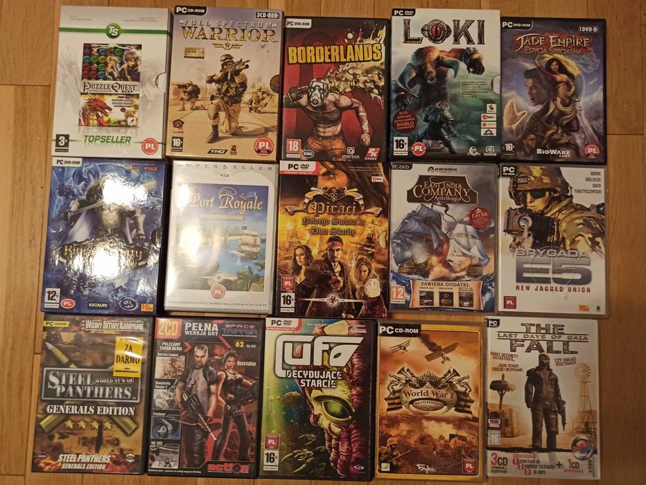 Różne gry na komputer