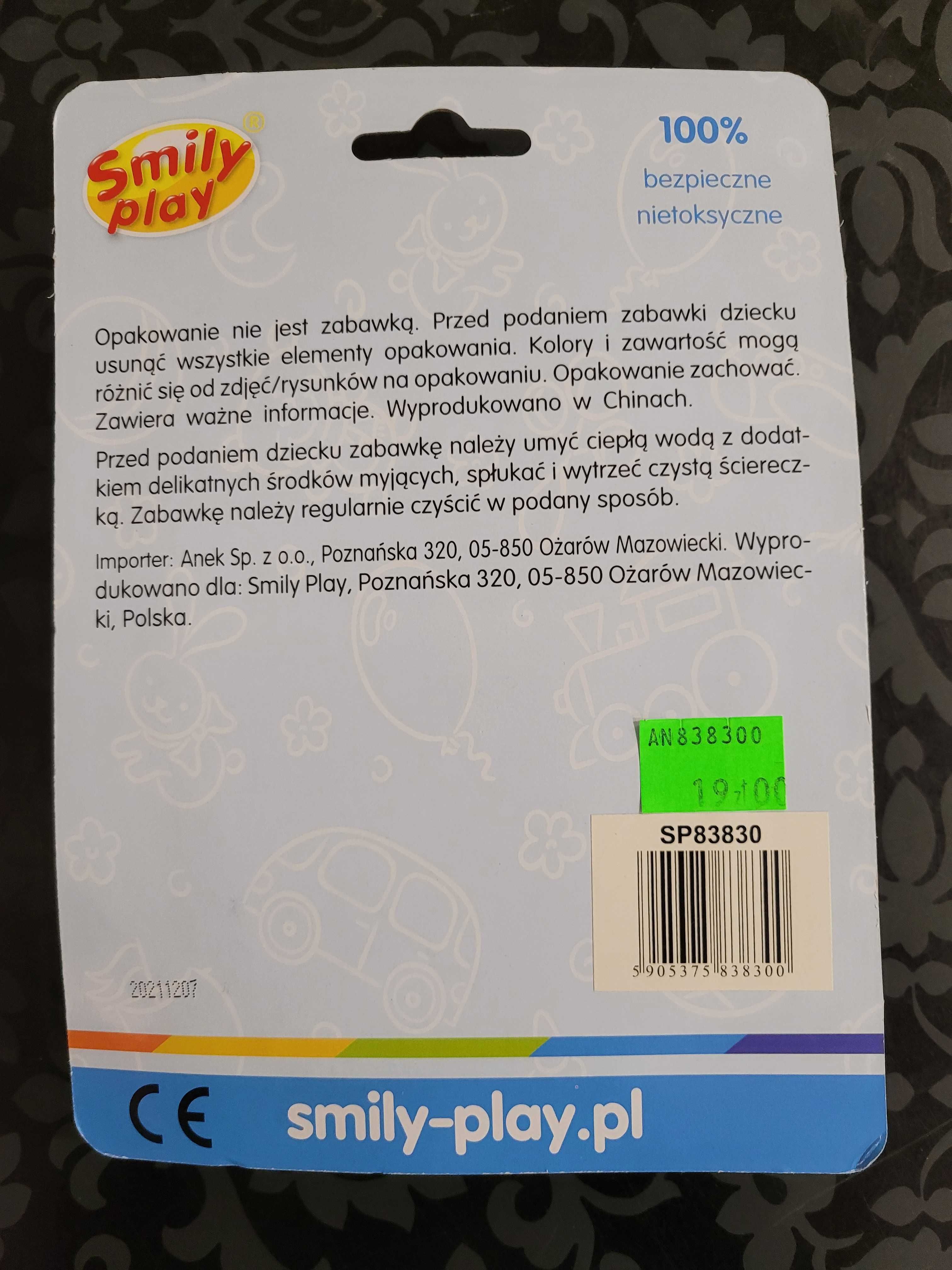 Grzechotka Żaba Żabka Smily Play NOWA AN838300
