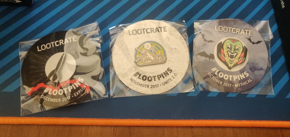 3 Pins exclusivos Lootcrate