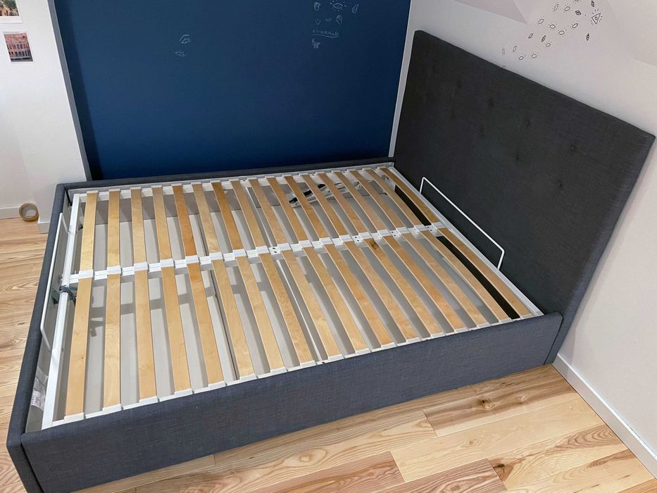 Łóżko IKEA Gvarv podnoszone tapicerowane,roz.180x200 i 140x200cm- dost