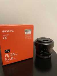 Sony FE 24mm f2.8 lente full frame