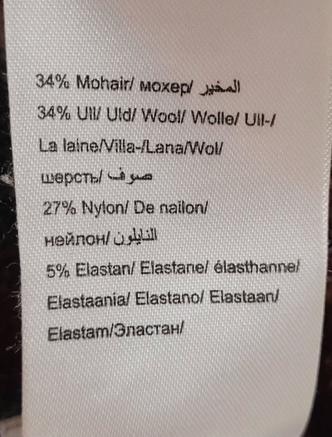 Ciepły wełniany sweter w paski scandi premium moher wełna styl preppy