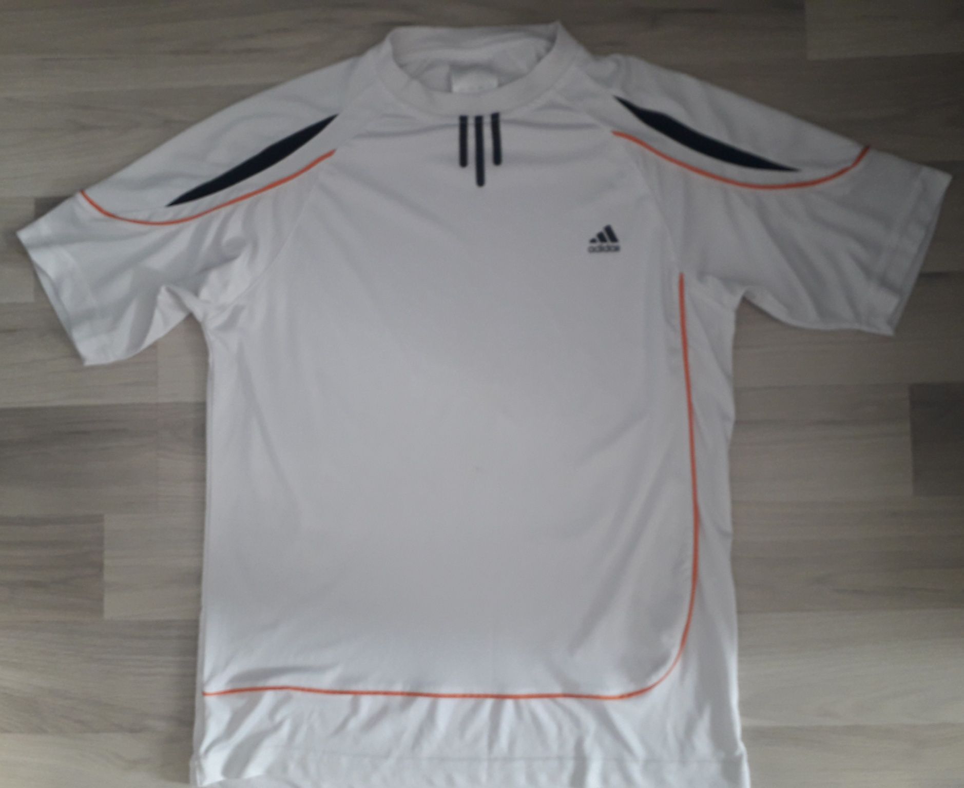 Biała sportowa koszulka Climalite Adidas roz M