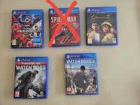Vários jogos PS4 - PES 2020, Spiderman, Watch Dogs, ...