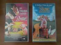 2 VHS: "Um Porquinho Chamado Babe" + "Babe: Um Porquinho na Cidade"