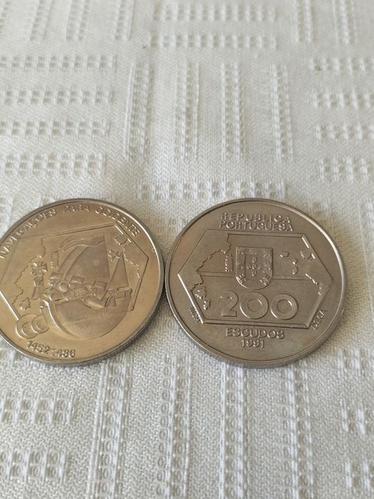 Moedas antigas Portuguesas descobrimentos  Navegações para Ocidente