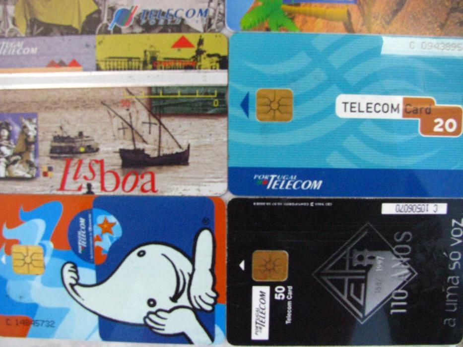 Cartões telefonicos Portugal, Espanha e França