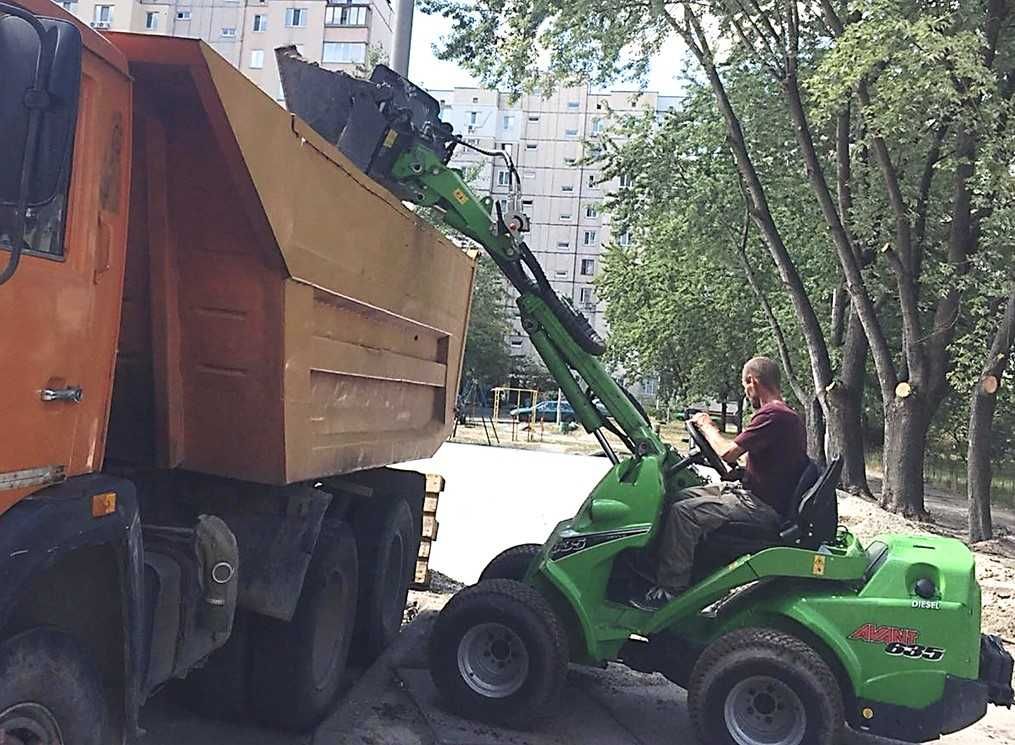 Послуги ОРЕНДА міні навантажувач ковш вила Avant Bobcat JCB