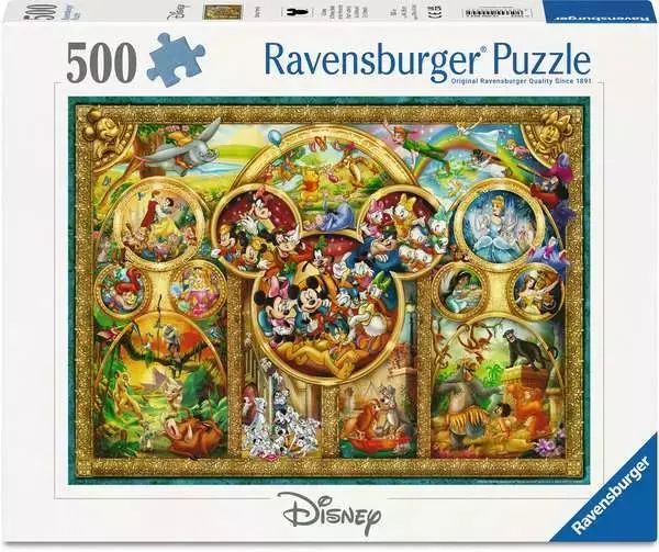Puzzle 2D: Świat Disneya 500el. Ravensburger. Nowy Produkt
