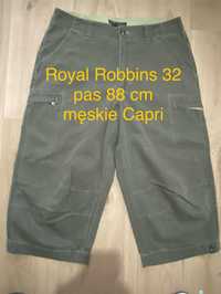 Royal Robbins M zielone męskie szorty capri bermudy cargo jeasny pas88