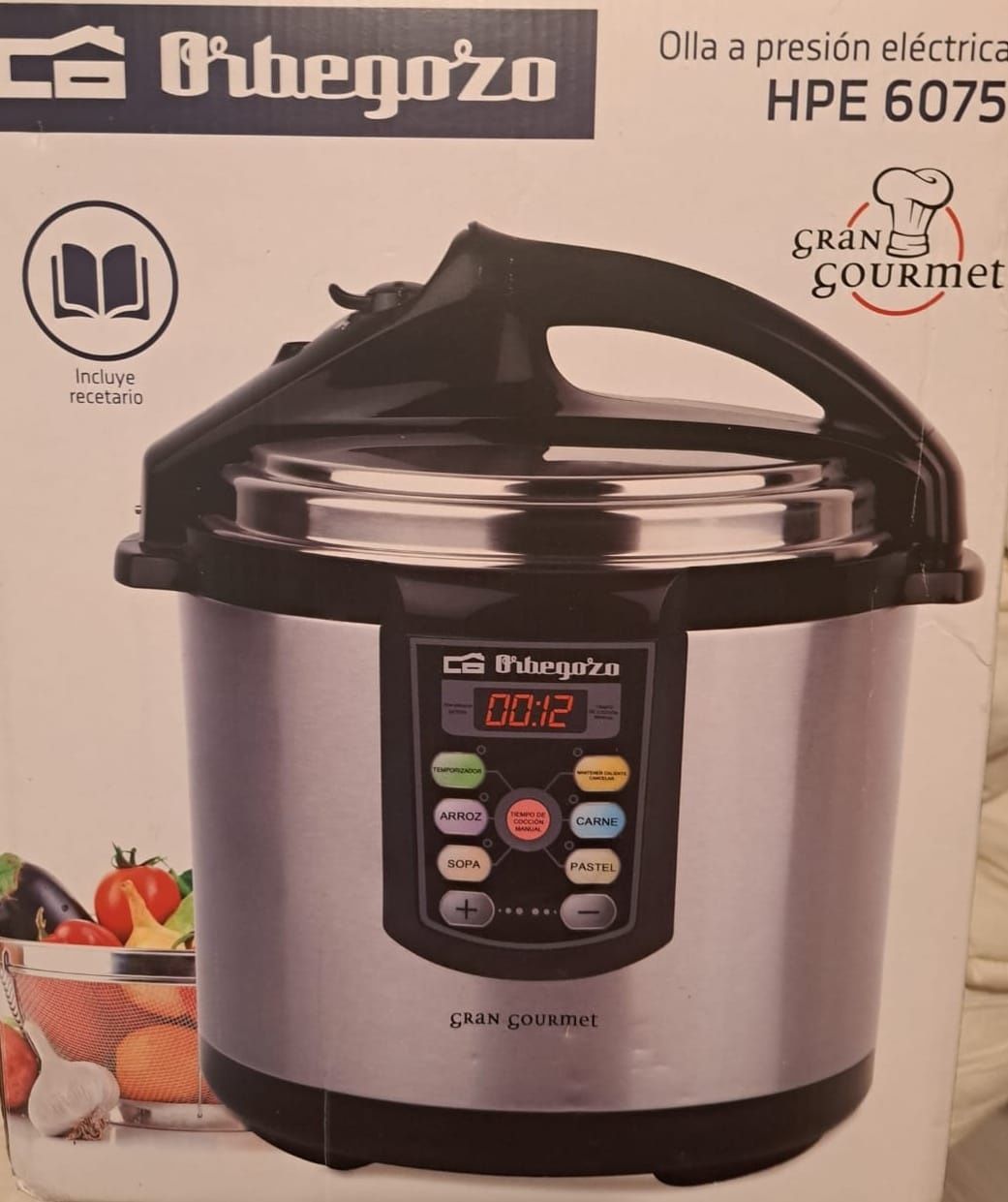 Panela De Pressão Orbegozo Hpe 6075 Programável 6l