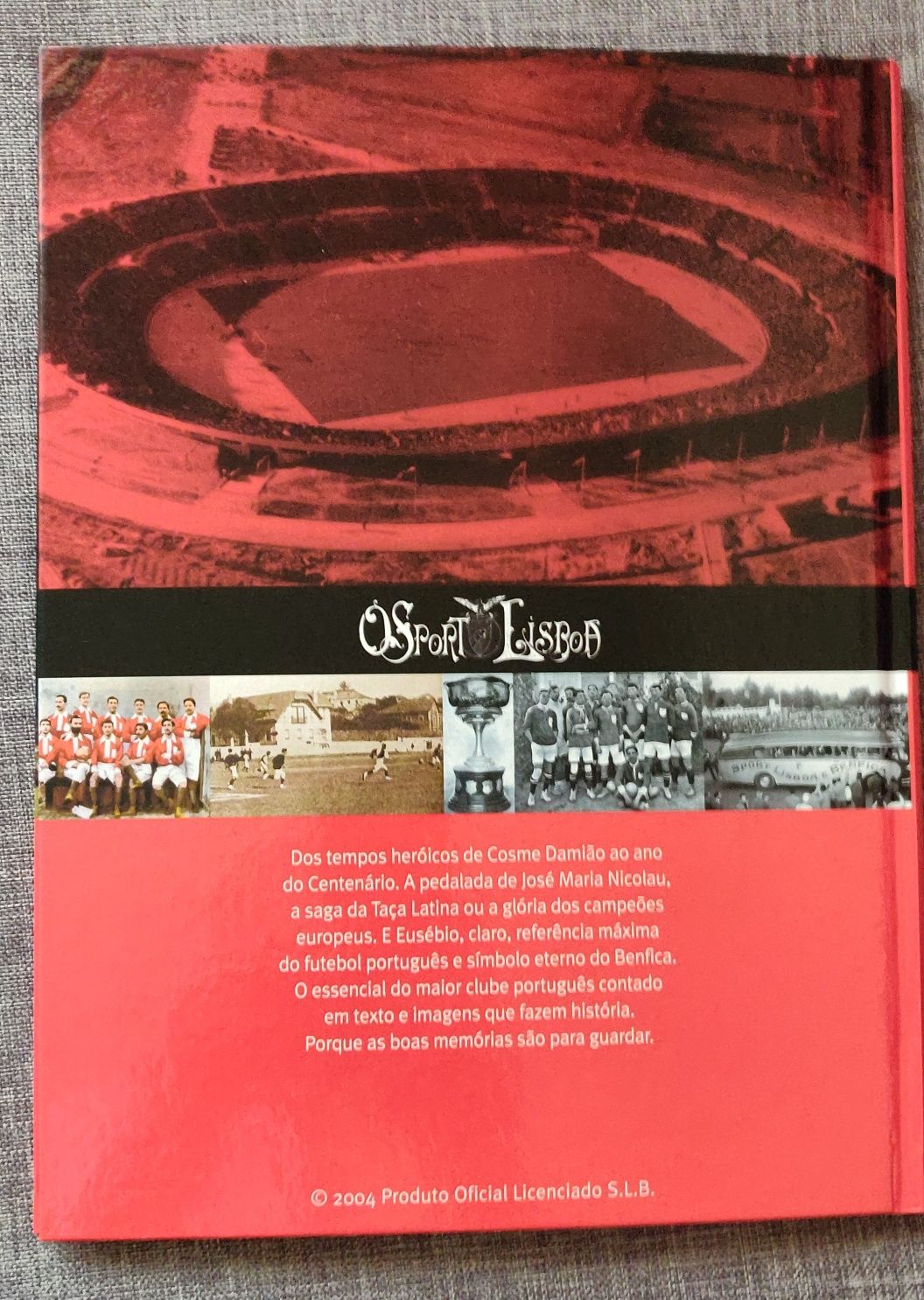 Livro cromos História Visual do SL Benfica