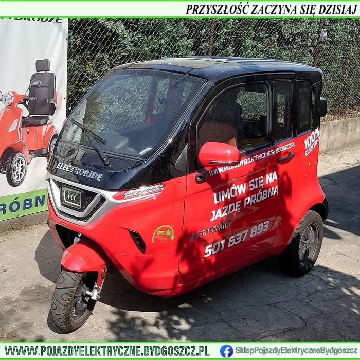 OD RĘKI Bydgoszcz - pojazdy elektryczne 2-osobowe zabudowane