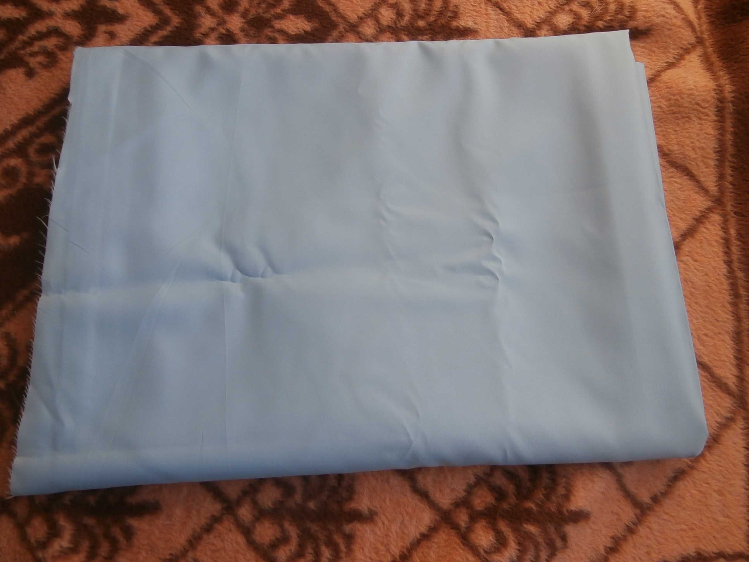 tkanina - material jasno niebieski - grubszy dederon - kupon 3,2m