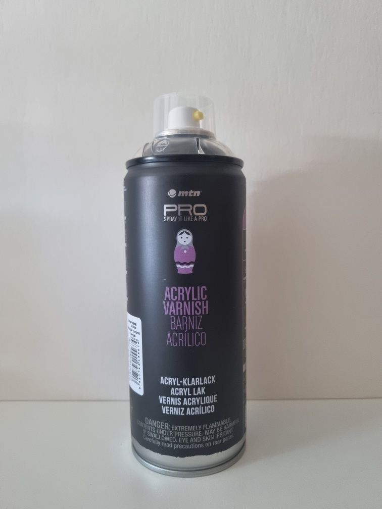 Verniz brilhante em spray MTN
