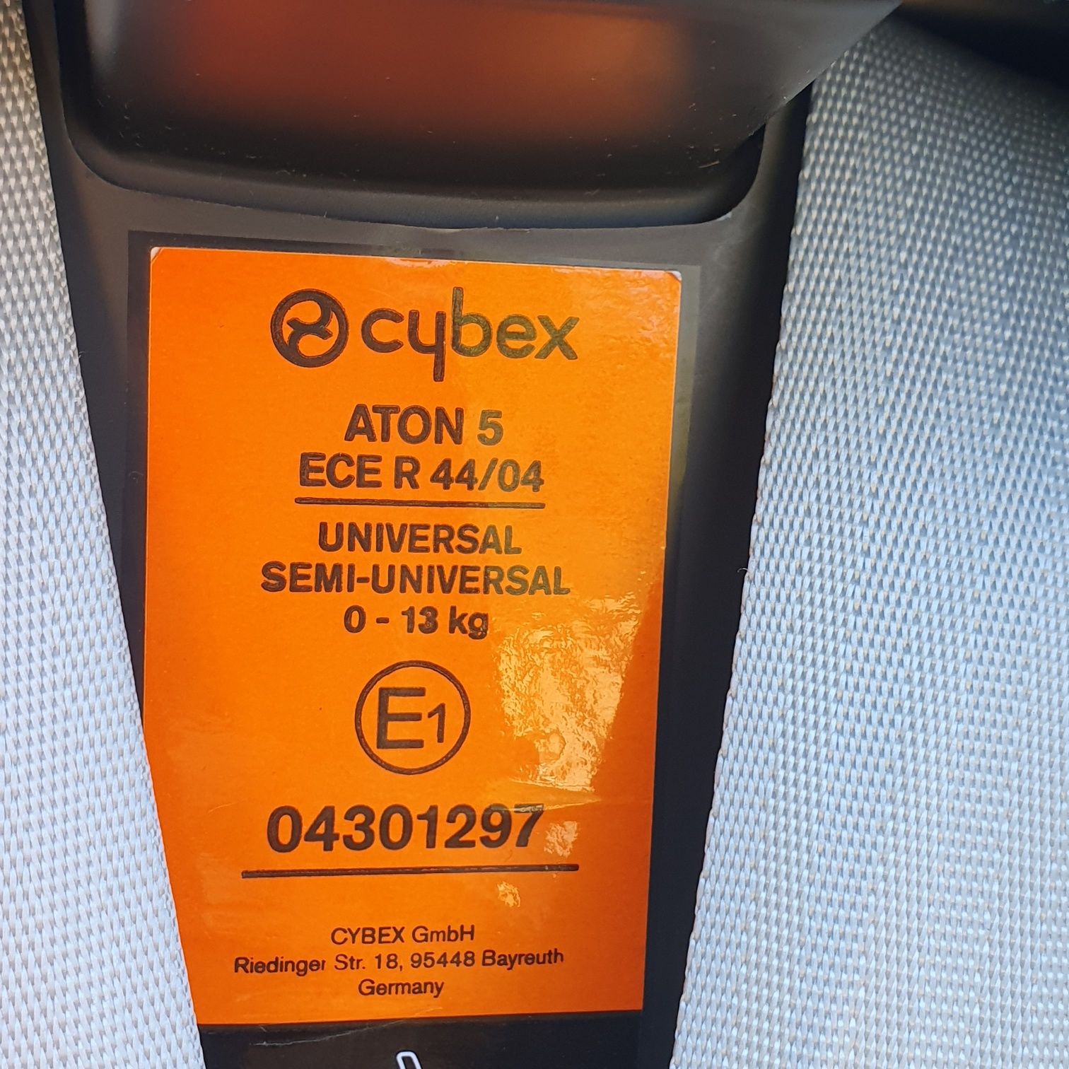 Fotelik samochodowy cybex aton 5 z bazą iso fix