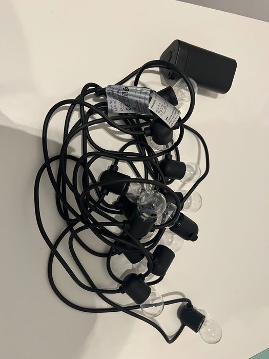 IKEA Girlanda LED, 12 lampek, zewnętrzne/na baterie