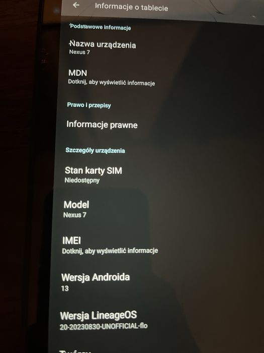 plyta Samsung tab S t807T (nie t800 t805), tab pro p605, Nexus 7 2013