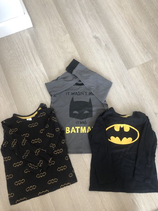 Batman bluzki 3 sztuki zestaw rozmiar 92cm
