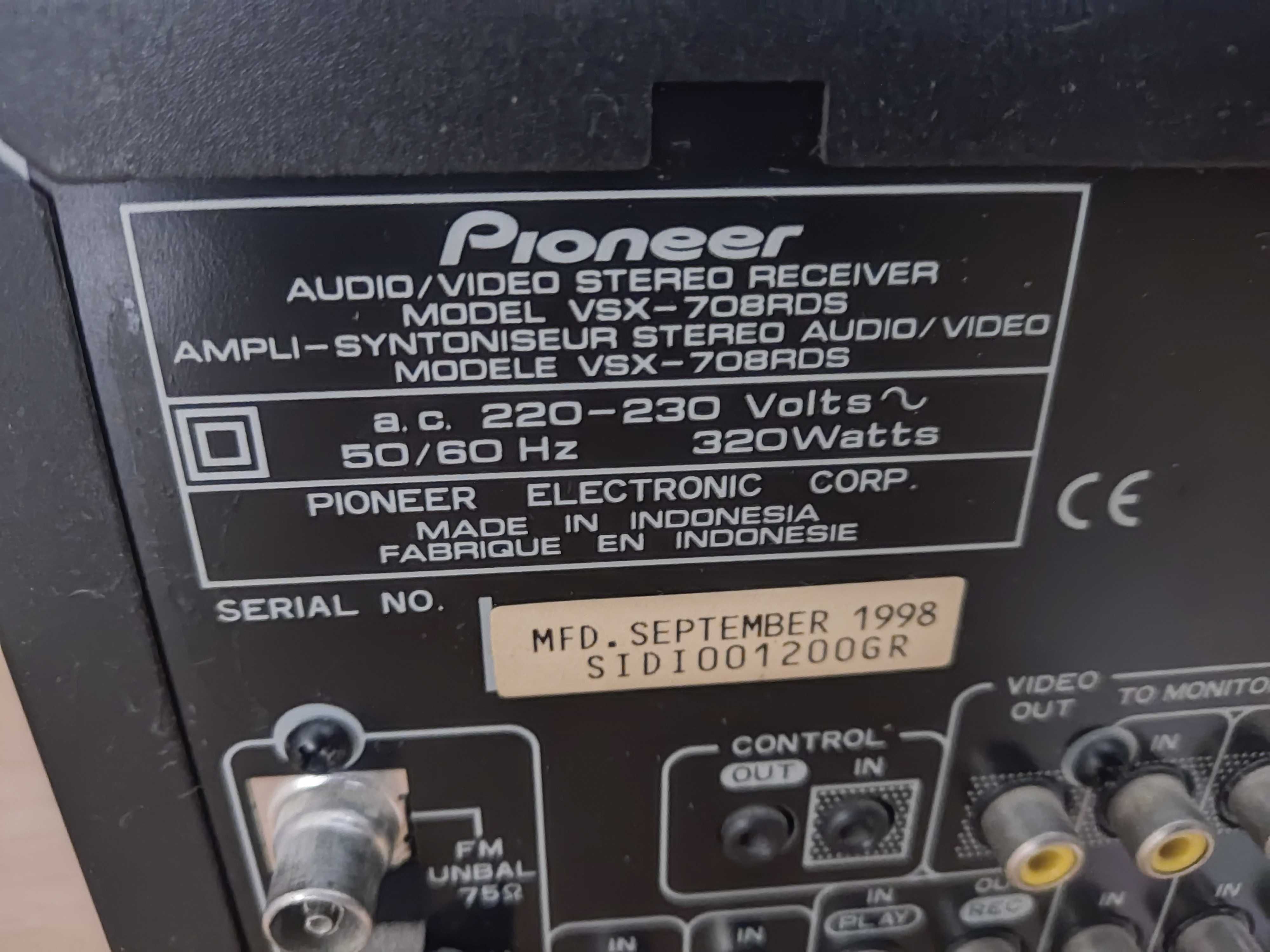 Amplituner wzmacniacz Pioneer VSX-708 RDS