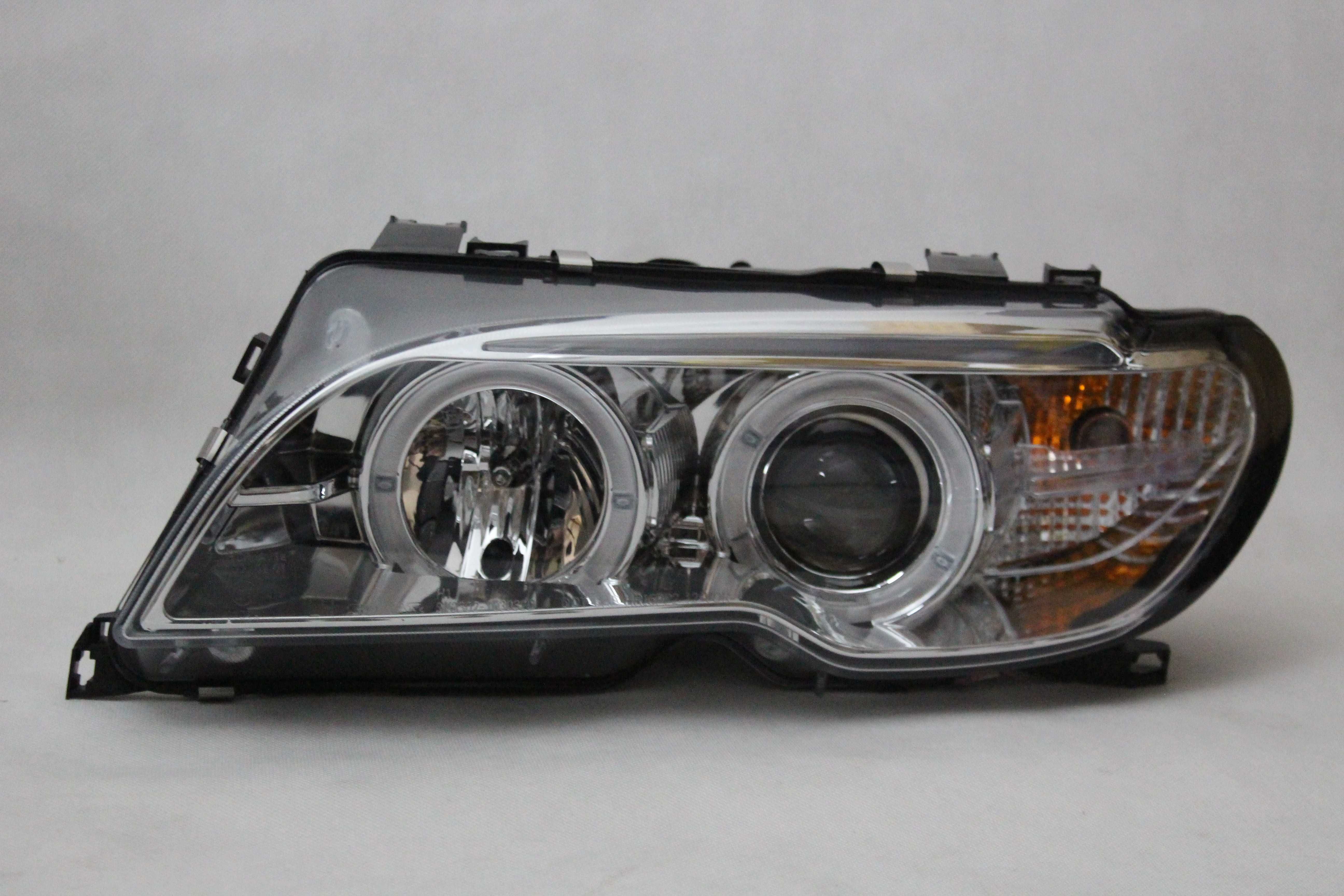 Lampy przednie przód BMW E46 COUPE 03-06 D2S CCFL LED XENON RINGI CHRO