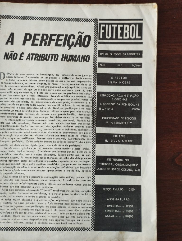 Revista Futebol 14 Junho de 1966